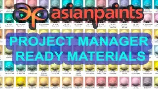 Asian Paints vray Materials new update Project Manager Ready