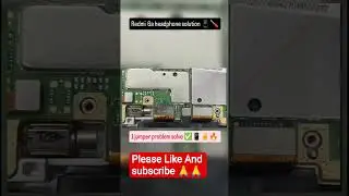 Redmi (mi) 6a headphone jumper solution #tecnician #nonsubscribers #mobilerepair #repair #redmi6a