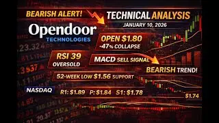 OPEN Stock Analysis | Bearish Trend, RSI Oversold & Key Support Levels (NASDAQ) #Opendoor #OPEN