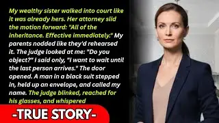 My Wealthy Sister Demanded My Inheritance in Court&mdash;Then a Man in a Black Suit Walked In and&hellip;
