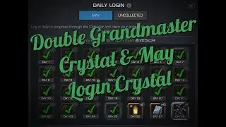 Double Grandmaster & May 2018 Login Calendar Crystal Opening | Marvel Contest of Champions