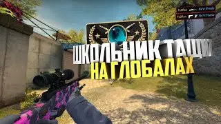 ШКОЛЬНИК НА ГЛОБАЛАХ. ВАК МОМЕНТЫ КС ГО (CS:GO STUDENT AT GLOBALAG)