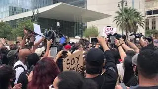 Protests Demand LA Mayor Eric Garcetti Defund Police