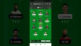 fantasy team for ipl match 37 RR vs CSK with backups for small league #shorts #ipl
