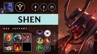 Shen Support vs Rakan - KR Master Patch 25.21