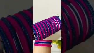 Metal bangles set blue & pink || #ytshorts #shortvideo #bangles