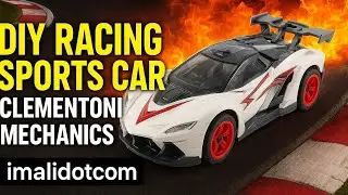 Let's build 🏎️ DIY Racing Sports Car Clementoni Mechanic STEM Construction Set Assembly #imalidotcom