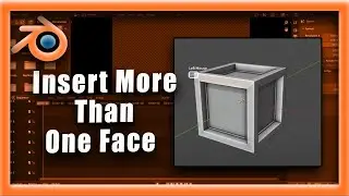 Blender Tutorial: How To Insert More Than One Face In Blender Fast