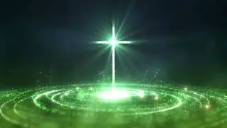 Holy Light Cross Emanating Hope and Peace | 1 Hour Worship Background Loop
