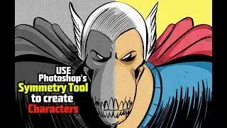 Using Photoshop's Symmetry Tool to Draw Beta Ray Bill