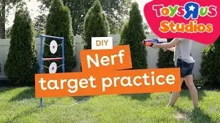 DIY: NERF Outdoor Target Practice Activities! | Toys