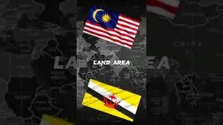Malaysia vs Brunei ⚔️ #countryballs #country #shorts #comparison #malaysia #brunei #geography