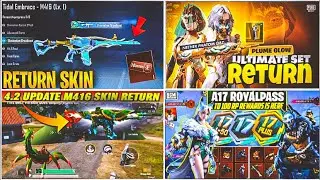 🛑A17 BONUS PASS LEAKSNEXT PRIZEPATH IN BGMI 4.2🥶| TIGER M416 RETURNBGMI😱I TIDAL M4 RETURN 4.2?