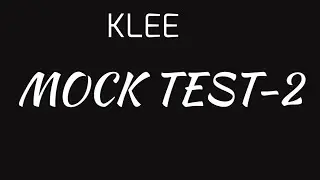 KLEE||Mock Test-2