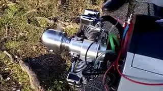 Saito 120R3 excellent running on 15% nitro