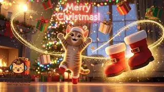 🎅✨ Santa&rsquo;s Dancing Boots 🐾  Merry Christmas Kids Song  Cute Cat Dance!