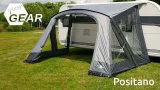 your GEAR Positano 330 & 400 &bull; Sonnen-Teilvorzelt mit Fenstern und gro&szlig;er Wetterschutzt&uuml;r