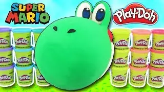 GIANT Yoshi EGG SURPRISE PLAY DOH 🥚 Super Mario Toys, Nintendo Squishies, Mario Kart & MORE!