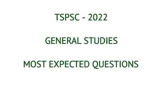 TSPSC AEE General Studies|Most Expected Questions Part-1
