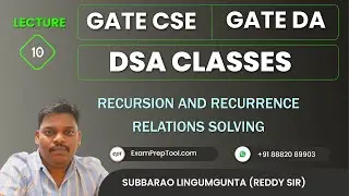 Recursion | Recurrence Relation | Reddy Sir | Algorithms Course Series Free