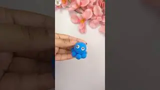 DIY Easy Pencil Topper😳 #diy #penciltopper #airdryclay #superclay #googlyeyes #pentopper
