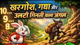 खरगोश और गधा की कहानी 🐰🐴 | Consistency vs Speed | उलटी गिनती जंगल | Motivational Story