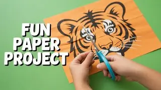 Игрушка тигр из бумаги своими руками | Наши руки не для скуки с Туттой!