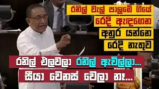 රනිල් වැල් පාලමේ ගියේ රෙදි ඇඳගෙන.. අනුර යන්නෙ රෙදි නැතුව... | Parliament