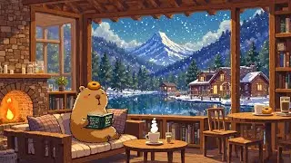 Capybara&rsquo;s Coffee Corner ☕ Warm Lofi & Cozy Crackling Fireplace