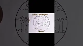 how to draw easy tree house drawing with easy step by step tree house drawing sacanry #shorts#short