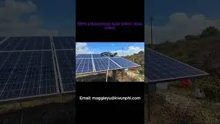 solar panel cleaning robot. Kwunphi robot company, PhiCleaner. 100% autonomous solar clean machine.