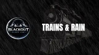 Trains & Rain Black Screen 8 Hours | Blackout Sleep Lab