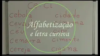 Alfabetização e letra cursiva 34º Vídeo