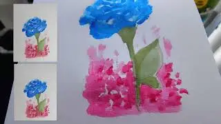 Draw with Me | Blue Flower.