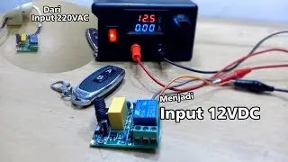 Merubah Input Wireless Remote Control Relay Module Dari 220VAC Menjadi Input 12VDC