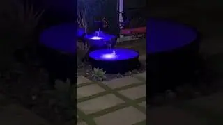 Adding color changing lights makes it a totally different feature at night