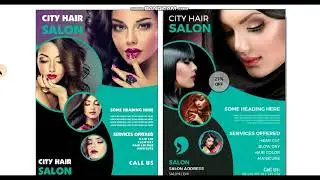 how to make fantastic beauty parlor flyer design - Learn corelDRAW with Ahsan Sabri