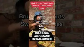 🚀 High Soluble Fiber Foods that can LOWER blood sugar