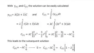 Tutorial: How to solve a Fredholm Integral equation with a separable kernel