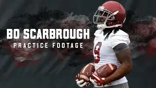 Watch footage of Bo Scarbrough on day 1 of Alabama spring practice