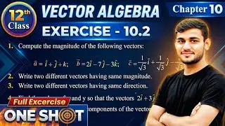 🔥 Vector Algebra Class 12 Maths | Chapter 10 Introduction & Exercise 10.2 | NCERT 2026