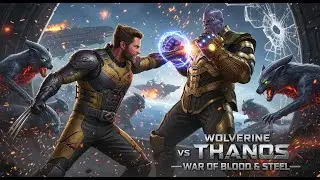 Wolverine vs Thanos &ndash; War of Blood and Steel | Epic Dark Showdown