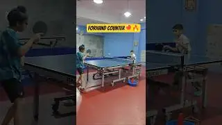 Forehand Counter Practice | Table Tennis Training. #tabletennisdaily #tablesoccerissport