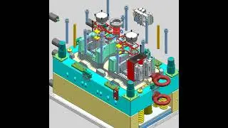 水泵塑料底座模具 plastic water pump base mold