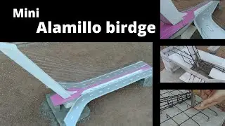 Construction of the mini alamillo bridge/Alamillo bridge seville spain