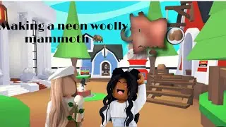 Making a neon woolly mammoth!!!