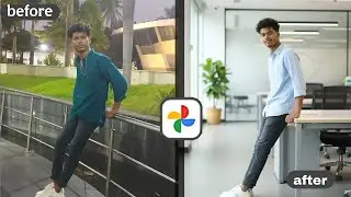 फोटो एडिटिंग , photos application से photo editing and ai background change,tutorial cinematic