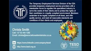 National Labour Migration Policy and the impact on TES