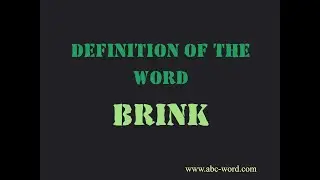 Definition of the word 