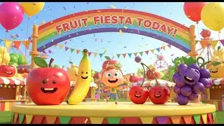 Fruit Fiesta Spelling Song A to Z for Kids | ABC Fruits Song, Spelling Nursery Rhyme & Baby Songs 🍎